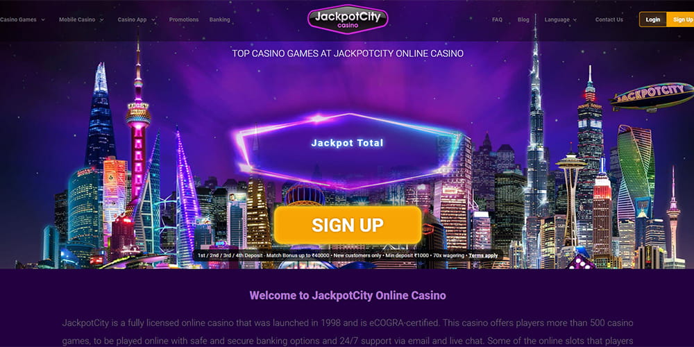 Jackpotcity Homepage